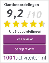 Gemiddelde review score op 1001activiteiten.nl