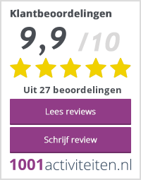 Gemiddelde review score op www.1001activiteiten.nl